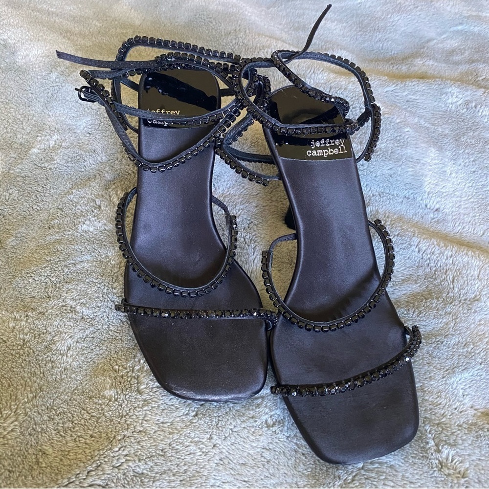 Black Jeffrey Campbell heels size 8